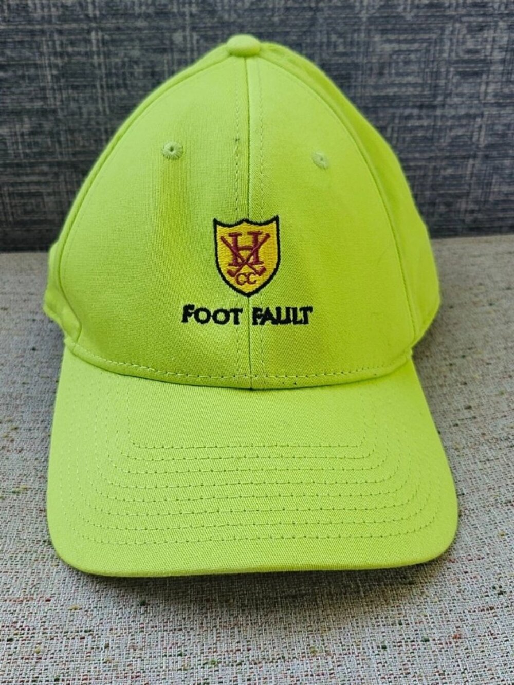 New Era Foot Fault Hat Neon Green Base Ball Style Hat 39Thirty Size Medium Large